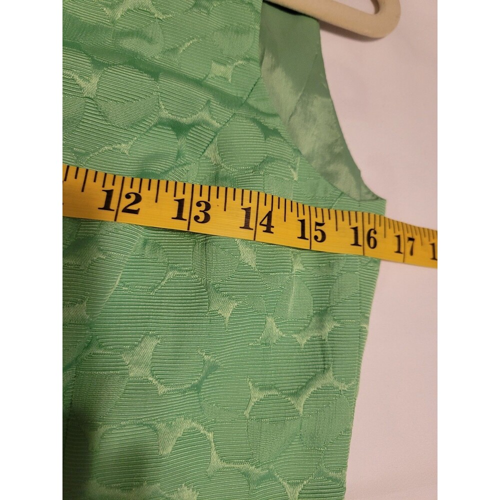 Tahari Arthur S. Levine Women's Green Lime Sleveless Lined Dress Size 2 - Picture 12 of 14